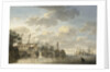HMS 'Queen' at the King's Dock Woolwich by Hendrik Kobell