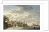 HMS 'Queen' at the King's Dock Woolwich by Hendrik Kobell