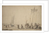 Pinks on the shore by Willem van de Velde the Elder