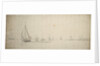 A kaag and other Dutch vessels before the wind by Willem van de Velde the Elder