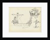 Sketch of a Roman warship, part of a Roman merchant ship and a vessel with sail set by John Everett