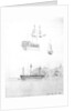 Sketches of HMS 'St Joseph' at anchor and HMS 'Lavinia Hamoaze' by John Tom