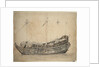 Portrait of the 'Vrijheid', 50-gun ship of the Amsterdam Admiralty, built in 1651 and blown up in action in 1676 by Willem van de Velde the Elder