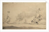 A Dutch ship in chase of an English ship, 1673 by Willem Van de Velde the Younger