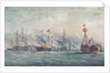 Her Majesty reviewing the fleet, 23 April 1856 by A.W. Howles