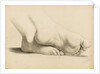 Study of a pair of feet crossed at the ankles by Margaret Louisa Herschel