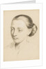 Study of the head and shoulders of a young woman with her hair swept back by Margaret Louisa Herschel