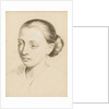 Study of the head and shoulders of a young woman with her hair swept back by Margaret Louisa Herschel