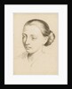 Study of the head and shoulders of a young woman with her hair swept back by Margaret Louisa Herschel