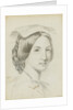 Study of the head and shoulders of a young woman with a middle parting by Margaret Louisa Herschel