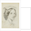 Study of the head and shoulders of a young woman with a middle parting by Margaret Louisa Herschel