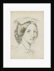 Study of the head and shoulders of a young woman with a middle parting by Margaret Louisa Herschel