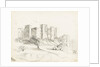 Sketch of Framingham Castle, Suffolk by Margaret Louisa Herschel