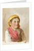 A young Italian peasant girl by Matilda Rose Herschel