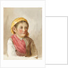 A young Italian peasant girl by Matilda Rose Herschel