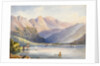 Watercolour of a lake by M. Nicolas Karth