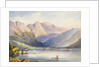 Watercolour of a lake by M. Nicolas Karth