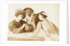 Sketch of Caravaggio's 'The Card Sharps' by unknown