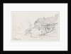 Sketch of a thatched house 'At Pewsey, Wilts, 10 July 1878' by William James Herschel