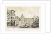 View of the central court of the Chateau de Blois by Bachelier