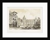View of the central court of the Chateau de Blois by Bachelier