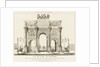 View of the Arc de Triomphe du Carrousel, Paris by Charles Francois Leonard Fontaine