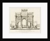 View of the Arc de Triomphe du Carrousel, Paris by Charles Francois Leonard Fontaine