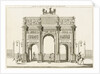 View of the Arc de Triomphe du Carrousel, Paris by Charles Percier