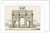 View of the Arc de Triomphe du Carrousel, Paris by Charles Percier