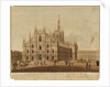 View of the cathedral in Milan by Federico Lose
