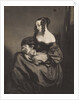 Young woman seated with a child on her lap by unknown