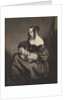 Young woman seated with a child on her lap by unknown