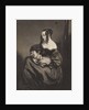 Young woman seated with a child on her lap by unknown
