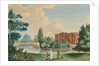 View of Merton House showing Lady Hamilton and Horatia in the grounds by unknown