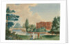 View of Merton House showing Lady Hamilton and Horatia in the grounds by unknown