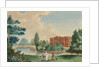 View of Merton House showing Lady Hamilton and Horatia in the grounds by unknown