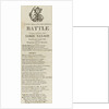 A New Song on the Famous Battle Fought on the 21st, when Lord Nelson Lost his most valuable life', illustrated with a Naval figure by unknown
