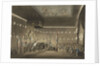 Remains of Lord Viscount Nelson laying in state in the Painted Chamber at Greenwich Hospital by Augustus Charles Pugin