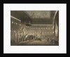 Remains of Lord Viscount Nelson laying in state in the Painted Chamber at Greenwich Hospital by Augustus Charles Pugin