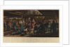 A scene on the main deck of a line of battle ship in harbour by Thomas Sutherland
