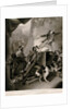 Captain Lewis Mortlock defending HMS 'Wolverene' against wo French luggers by John James Masquerier