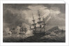 Captain Pellew of the 'Phaeton' attacking two Dutch frigates by Nicholas Pocock
