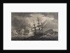 Captain Pellew of the 'Phaeton' attacking two Dutch frigates by Nicholas Pocock