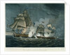Sloop of war 'Little Belt' in action by William Elmes