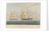 HM brig 'Black Joke' engaging the Spanish slave brig 'El Almirante' by William John Huggins