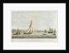 HM revenue cutter 'Vigilant'  towing her prize the barge 'Charlotte', 13 December 1849 by John Christian Schetky