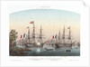 The French squadron at Bellevue, Kiel Harbour, 20 May 1854 by Louis Le Breton