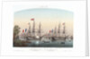 The French squadron at Bellevue, Kiel Harbour, 20 May 1854 by Louis Le Breton