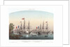 The French squadron at Bellevue, Kiel Harbour, 20 May 1854 by Louis Le Breton