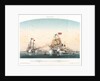 The Baltic. Junction of the two allied squadrons. The Admirals are exchanging a salute with their colours, 12 June 1854 by Louis Le Breton